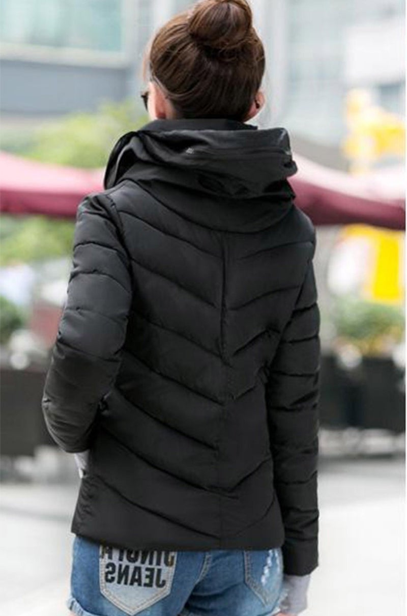 Barbora Daily Waterproof Winter Puffer Women's Coat 801SIYAH14  - Image 3