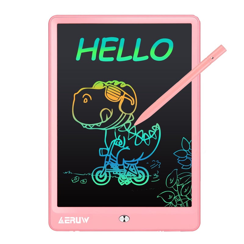 ERUW LCD Writing Tablet for Kids 10 Inch Colorful Electronic Doodle Board Educational Learning Kids Drawing Tablet Toys Christmas Birthday Gift for 3 4 5 6 7 8 9 Year Old Girls Boy - Image 4