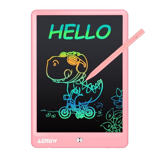 ERUW LCD Writing Tablet for Kids 10 Inch Colorful Electronic Doodle Board Educational Learning Kids Drawing Tablet Toys Christmas Birthday Gift for 3 4 5 6 7 8 9 Year Old Girls Boy - Image 1