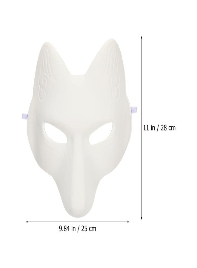 ARTIBETTER Halloween Costumes Fox Mask Halloween Fox Masks Blank Masks Costume Blank Female DIY Kids Mask - Image 5