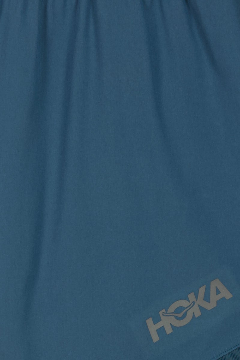 Hoka Women 4 Inseam Sportswear Fit Running Shorts, Teal Blue - Image 5