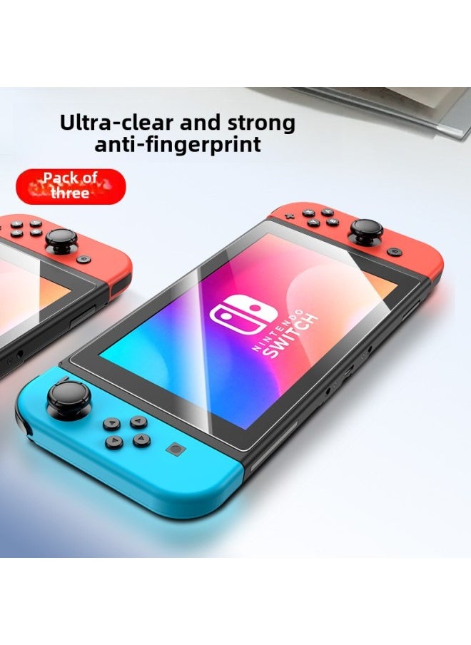Generic For Nintendo Switch2 Tempered Film Glass Sticker Game Machine Switch OLED HD Screen Protector-Color:High-definition Tempered Film -Size:Nintendo Switch  - Image 1