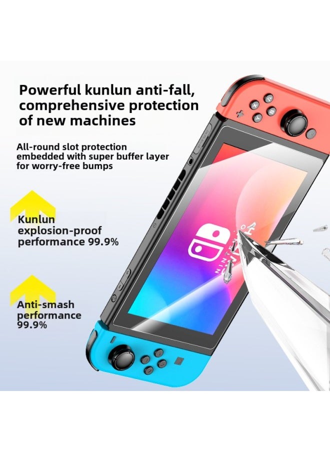 Generic For Nintendo Switch2 Tempered Film Glass Sticker Game Machine Switch OLED HD Screen Protector-Color:High-definition Tempered Film -Size:Nintendo Switch  - Image 3