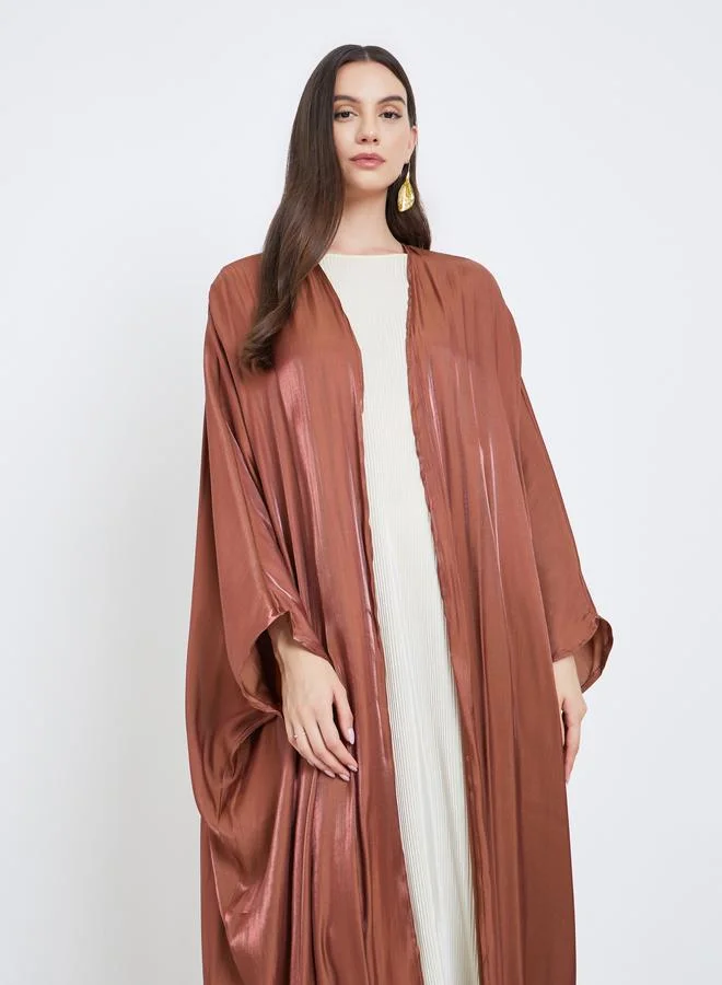 Take Two Take Two Coffee Brown Batwing Sleeve Abaya