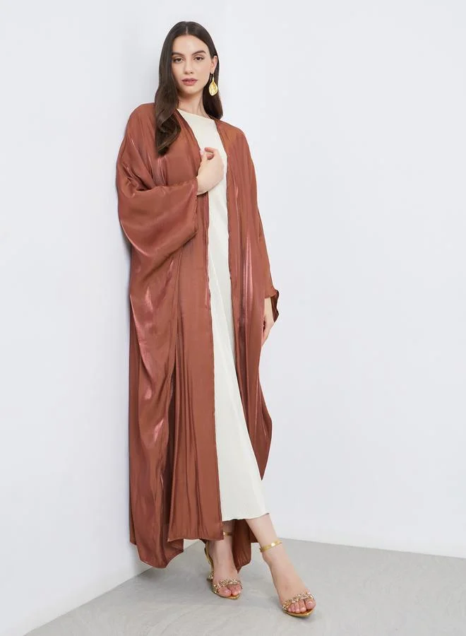 Take Two Take Two Coffee Brown Batwing Sleeve Abaya