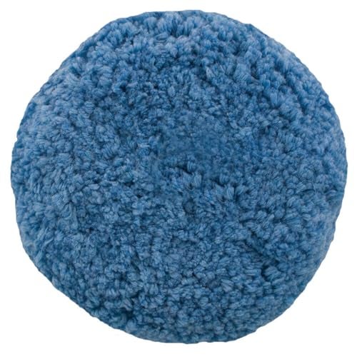 Presta Rotary Blended Wool Buffing Pad  Blue Soft Polish