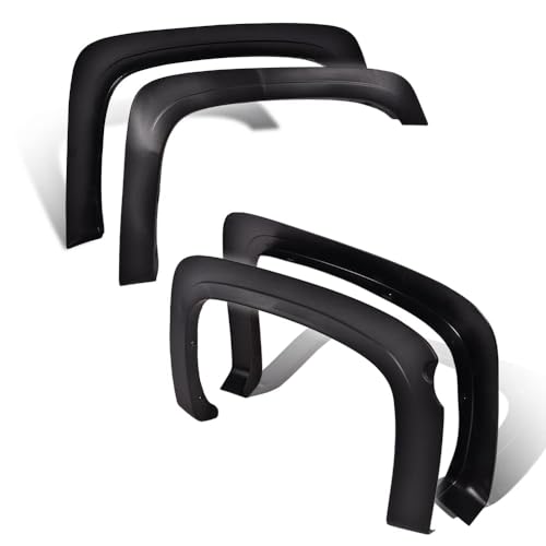 GPLUS G-PLUS Fender Flares, Compatible with Chevy Silverado 1500 2007-2013 Fleetside 69.3" Short Bed Crew Cab (Only Fit 2007 Silverado New Body Style, Not Fit GMC models) Textured Protector Cover - Image 1