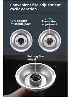 JiFENG Butane Torch Lighter Kitchen Straight Torch Lighters Butane Refillable Blow Torch for Cooking with Safety Lock & Adjustable Flame for BBQ,Creme Brulee, Baking(Butane Gas not Included,Black)  - Image 2