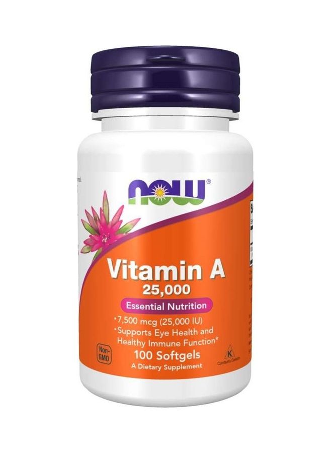 Vitamin A 25000 iu 100 Softgels
