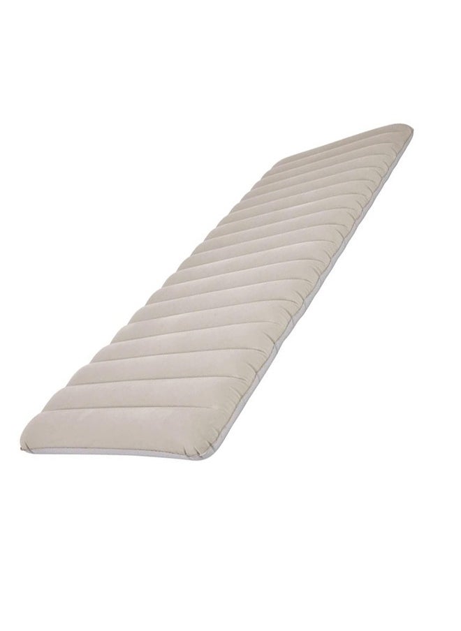 Inflatable Single Size Camping Mattress Beige 183x71cm