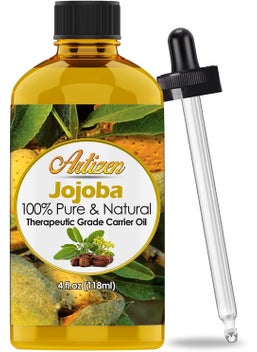 Artizen Artizen 100 Pure Jojoba Oil Huge 4OZ Bottle AllNatural Jojoba Oil  Cold Pressed  Perfect Moisturizer for Hair Skin Face and Hair 