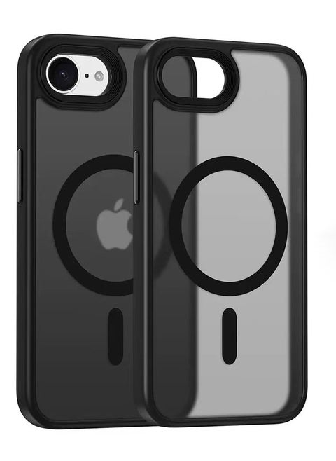 Compatible with iPhone 16e Case Matte Magnetic Charging Drop-proof Case, compatible with iPhone 16e Black