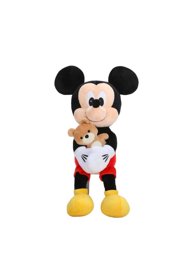 Disney مجموعة ديزني المحشوة ميكي أحضان وحب 18 بوصة | لعبة ناعمة | ميكي ماوس - Image 1