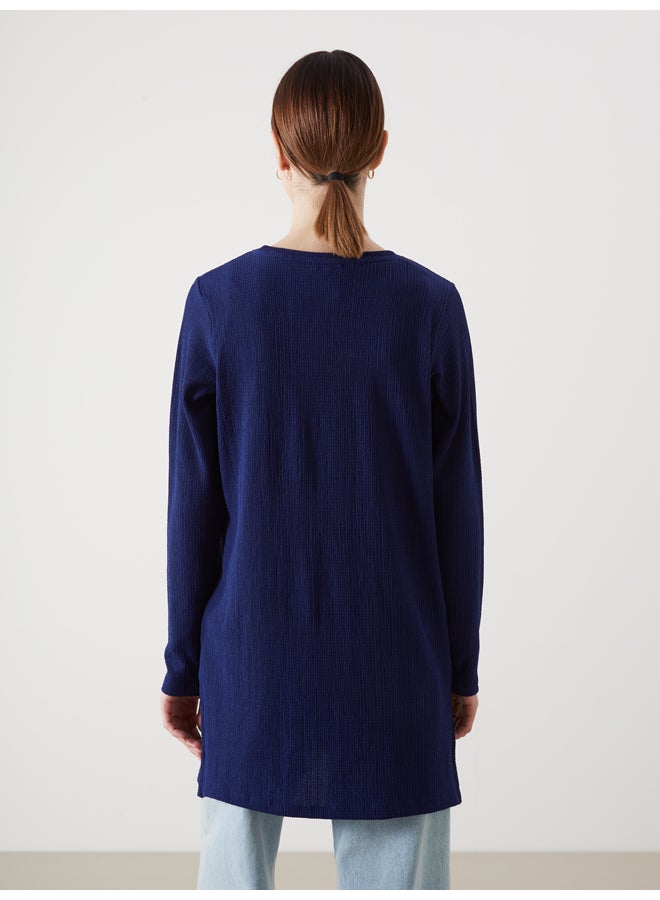 LC WAIKIKI Crew Neck Textured Women's Tunic - Image 4