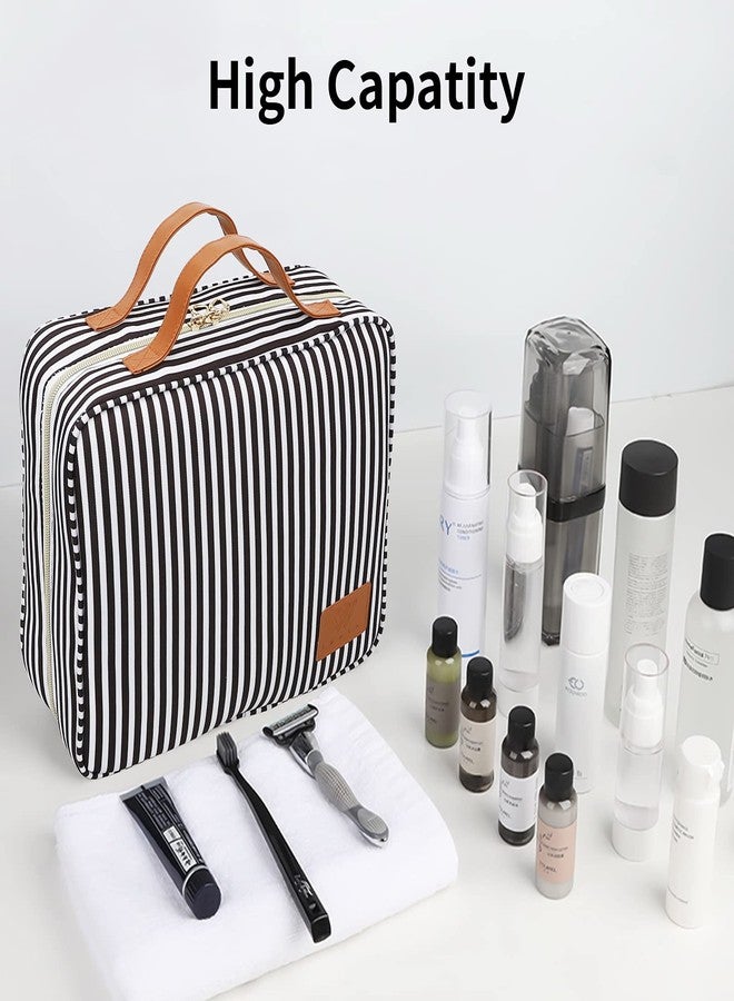 YMWVH Toiletry Bag Travel Bag with Hanging Hook, Water-resistant Makeup Cosmetic Bag Organizer for Shampoo, Full Sized Container, Toiletries, Perfect for Travel/Daily Use/Valentine's Day (Black) - Image 5
