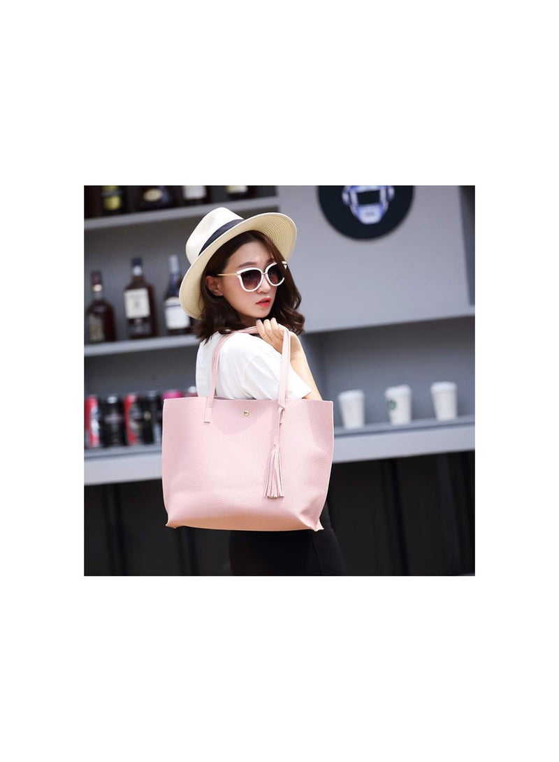 GGOOT Fashion Women's Tassels Bags with Large Capacity Shoulder Crossbody Bag Beige  - Image 2