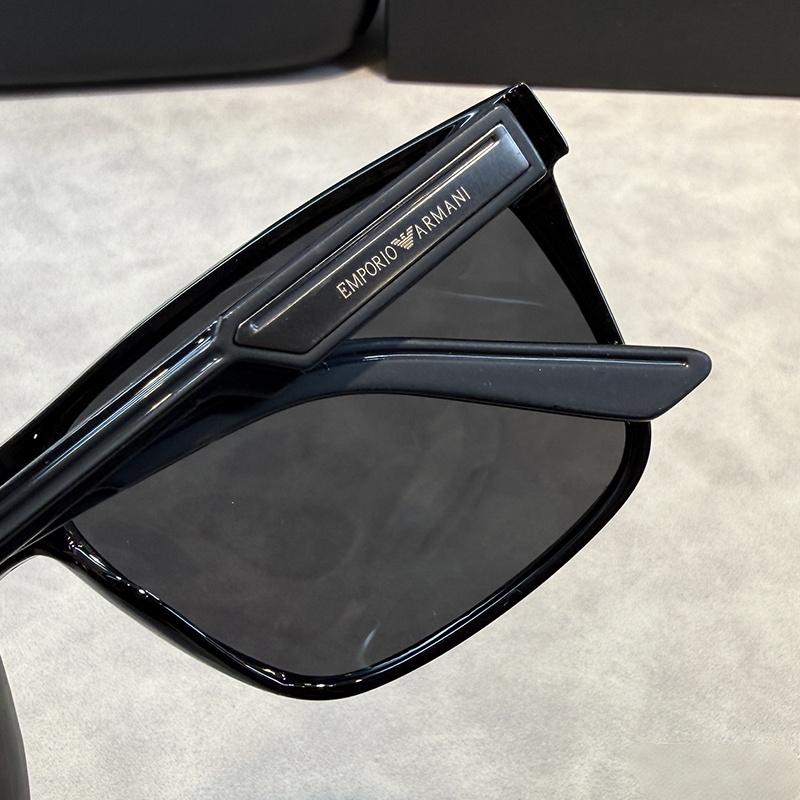 Armani Classic Sunglasses,Glossy Black Square Polarized Sunglasses for Men UV400 Driving Outdoor Shades - Image 4