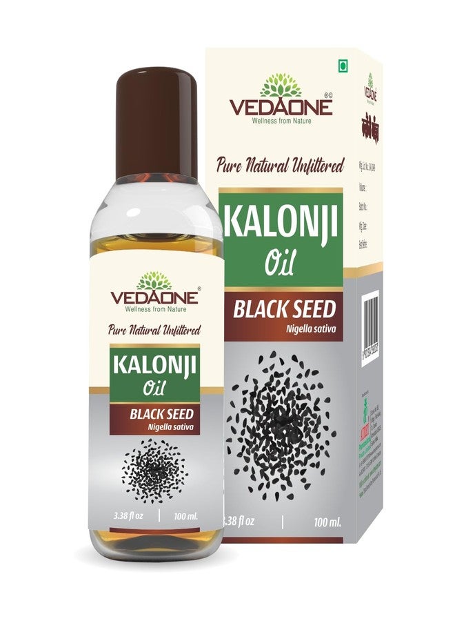 Vedaone Natural Cold Pressed Kalonji Black Seed Cumin Oil - 100ml - Image 1