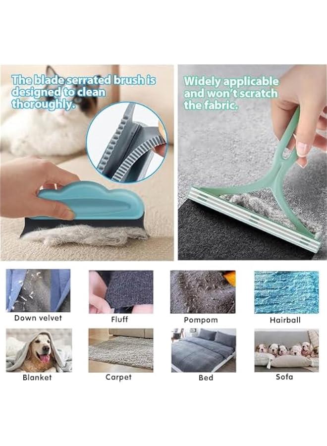 رينكس أداة إزالة شعر الحيواات الأليفة والكلا ع الأريكة، فعالة وقالة لإعادة الاستخدام وماسة للسيارة والسجاد والأثاث م الميكاكوز، 4 قطع - Image 4