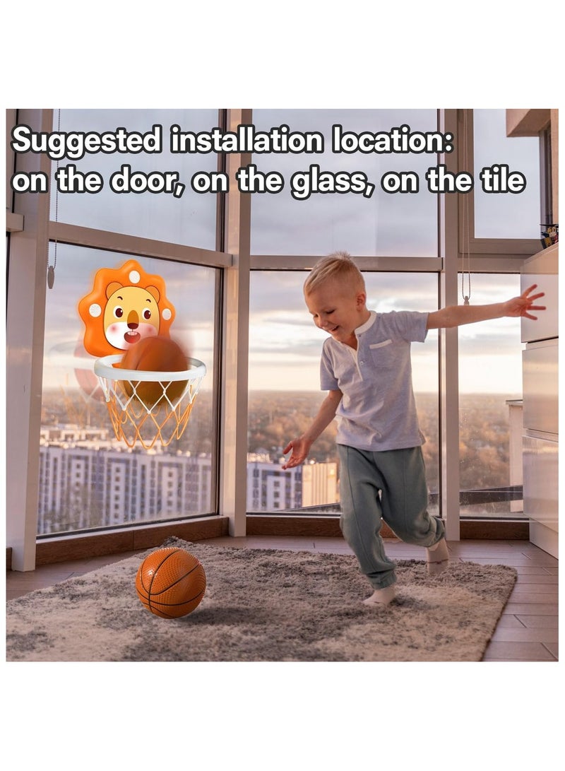 Toddler Indoor Mini Basketball Hoop Contains One 12cm Basketball Adjustable Height Birthday Baby Boy Small Bath Basket Gift Toy Suitable for 1 2 3 4 5 Years Old - Image 3