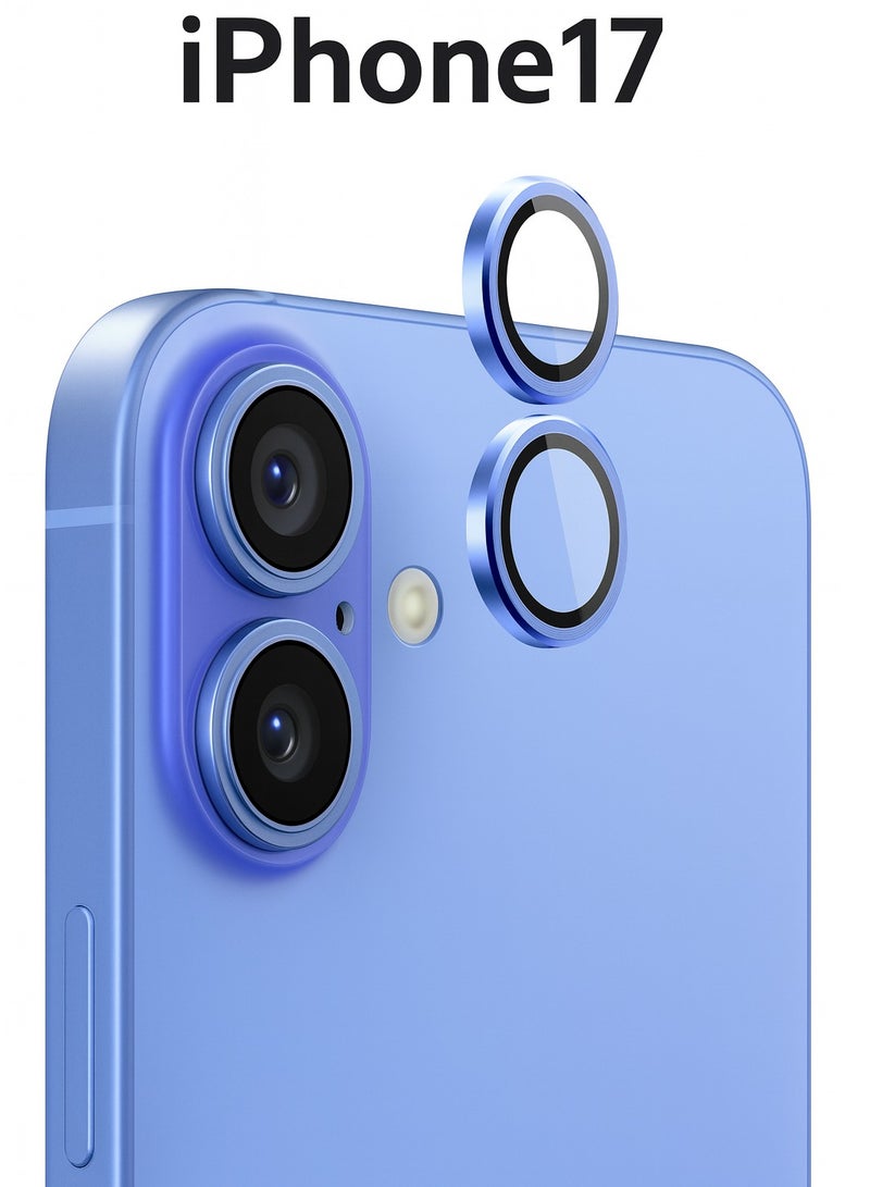 Camera Lens Protector for iPhone 17 – Elegant Light Blue Lenses Enhance Your Phone’s Style with Complete Safety and Protection - Image 1