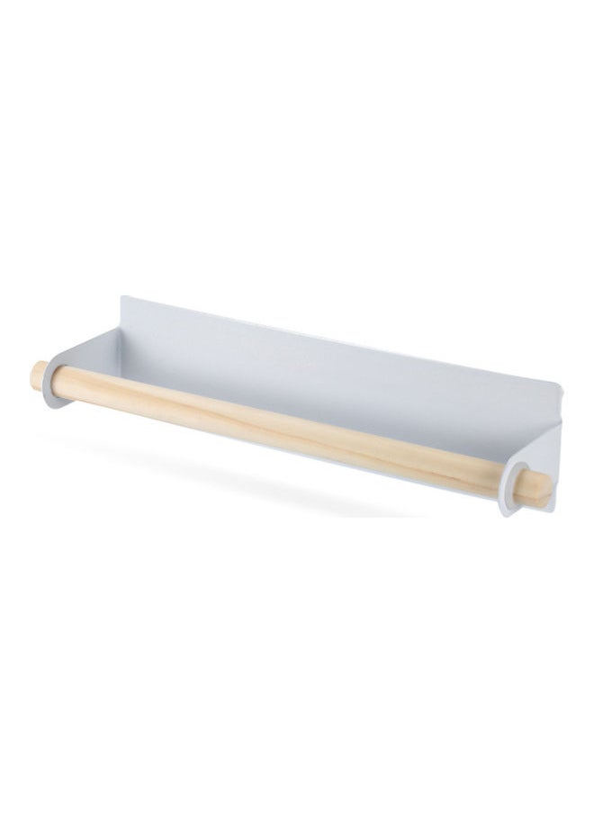 NIBEMINENT Self-adhesive Single Pole Towel Holder White 26.00 x 6.00 6.50cm  - Image 1