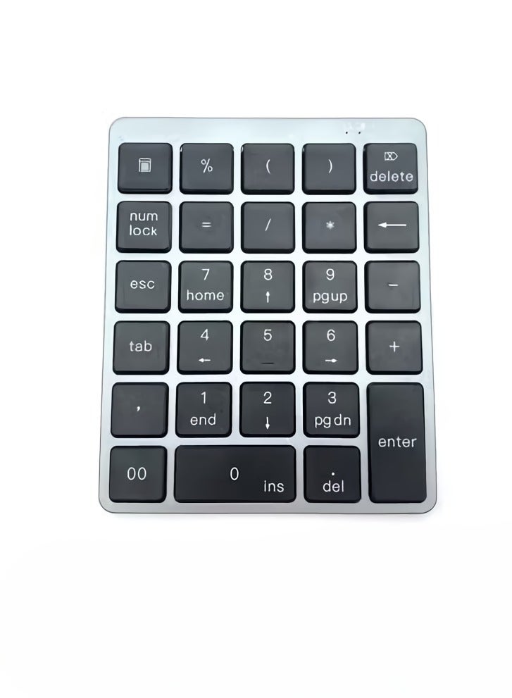 28 Keys Numeric Keypad, Dual Modes Portable Financial Accounting Keyboard, Waterproof Chocolate Key Wired Slim Silent Keyboard For Laptop Computer, (1pc, Black) 
