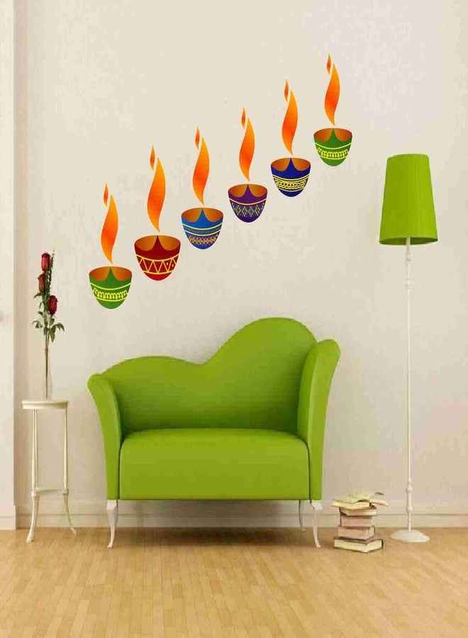 VCREATE DECOR ملصق حائط ديّا من Vcreate decor (فينيل PVC، المقاس: 43 سم × 43 سم) - Image 1
