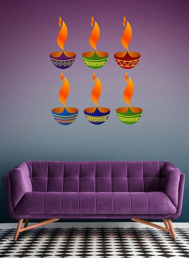 VCREATE DECOR ملصق حائط ديّا من Vcreate decor (فينيل PVC، المقاس: 43 سم × 43 سم) - Image 4