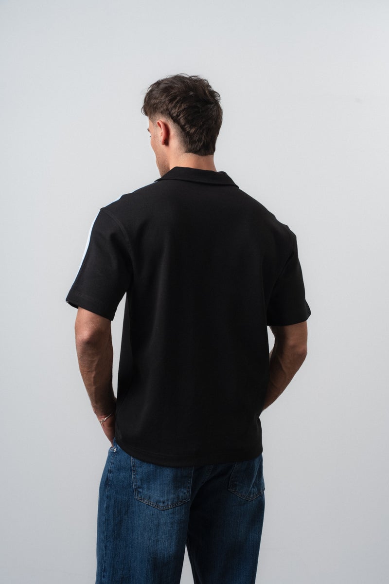RESPIRE Men's Argentina Retro Jersey T-Shirt Black - Image 5