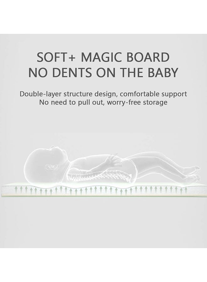 Babycare بيبي كير - طاولة تغيير للأطفال - إطار قوي وقابل للطي مع أدراج جانبية - وردي - Image 3
