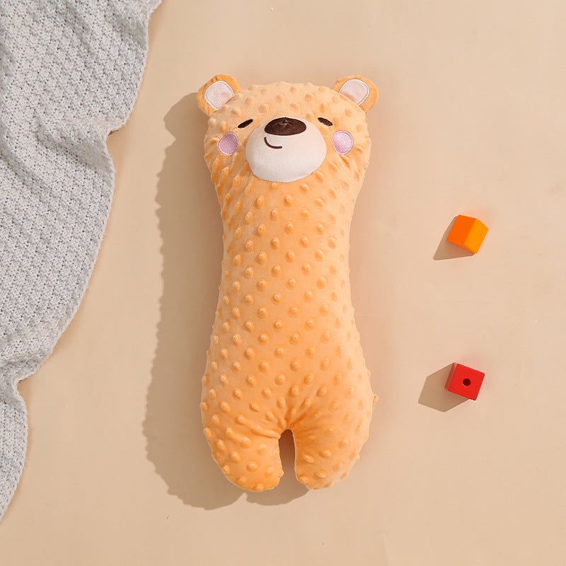 Baby Soothing Pillow Plush Toy Sleep Aid Orange bear-orange sugar 