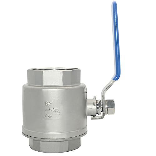 DAN SPEED 3" NPT Female 316 Stainless Steel Full Port Ball Valve Vinyl Handle WOG1000 (3 inch) - Image 4