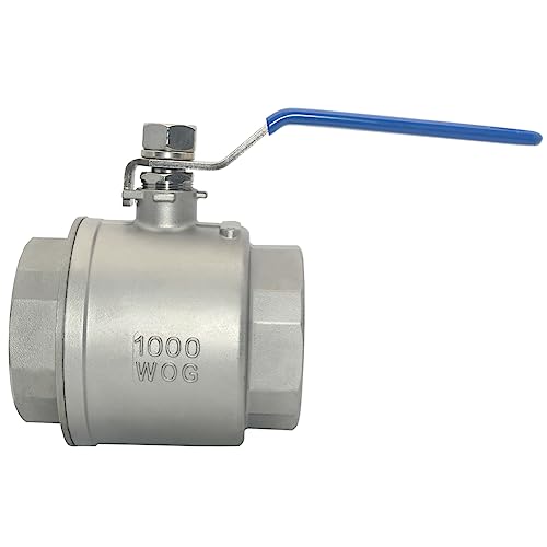 DAN SPEED 3" NPT Female 316 Stainless Steel Full Port Ball Valve Vinyl Handle WOG1000 (3 inch) - Image 3