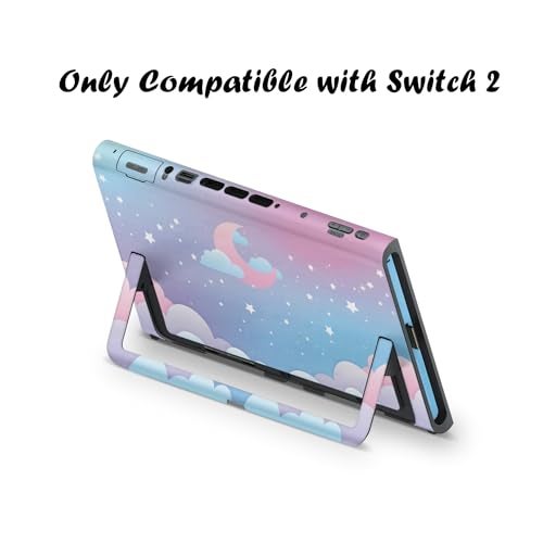 Tacky Design Clouds Skin Compatible with Nintendo Switch 2 Skin Wrap Cover, Blue Kawaii wrap for Nintendo Switch 2 Cover, Premium 3M Vinyl (Switch 2 (2025)) - Image 5
