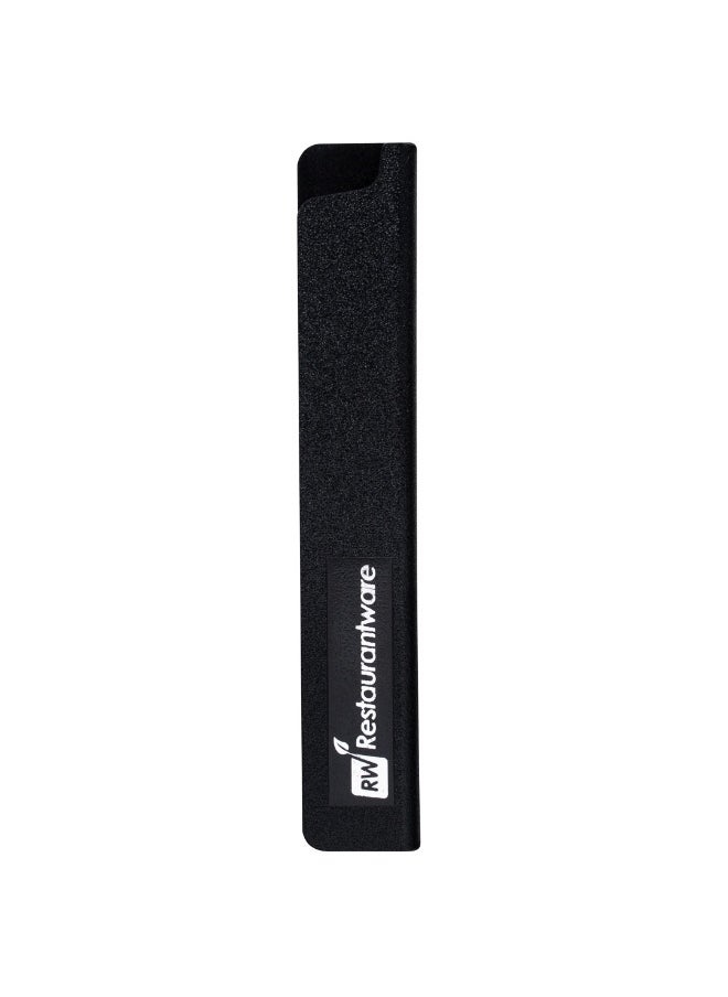 Restaurantware Sensei 6 x 1 Inch Knife Sleeve, 1 Knife Protector - Fits Steak Knife, Felt Lining, Black Plastic Knife Blade Guard, Durable, Cut-Proof  - Image 1