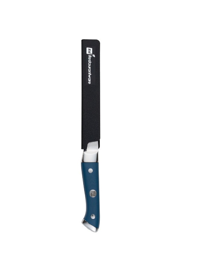 Restaurantware Sensei 6 x 1 Inch Knife Sleeve, 1 Knife Protector - Fits Steak Knife, Felt Lining, Black Plastic Knife Blade Guard, Durable, Cut-Proof  - Image 2