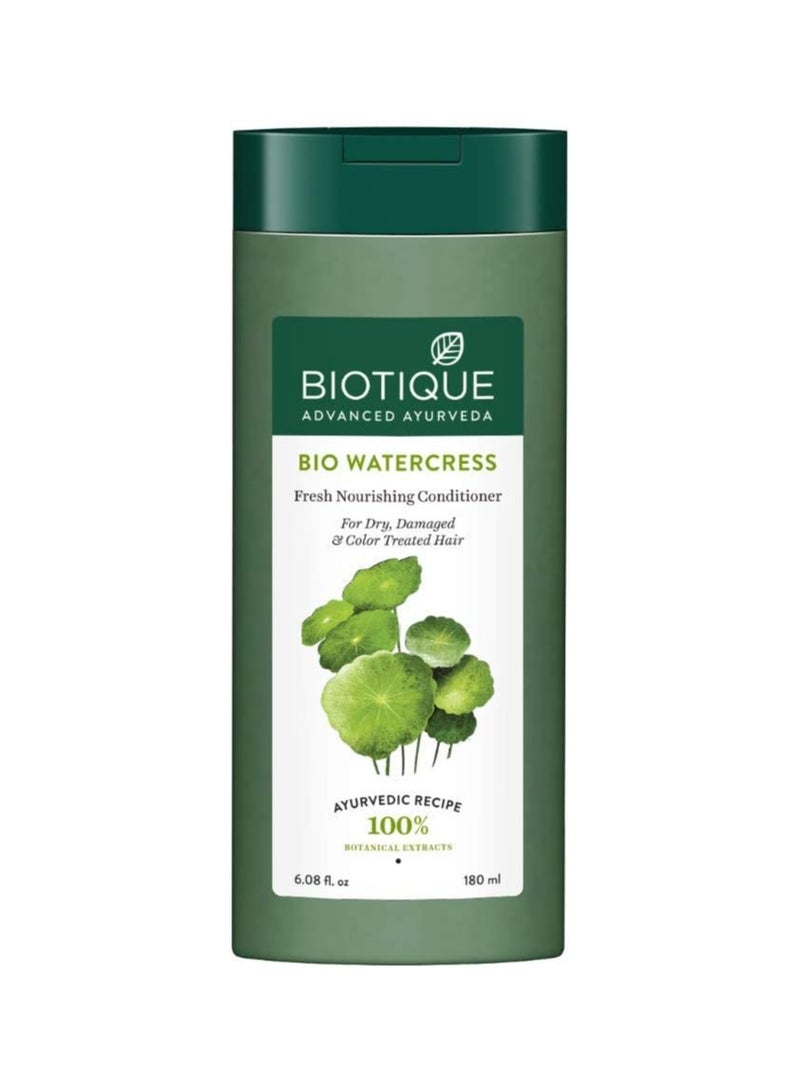 Biotique Bio Watercress Fresh Nourishing Conditioner, 180 Millilitre - Dry - Image 1