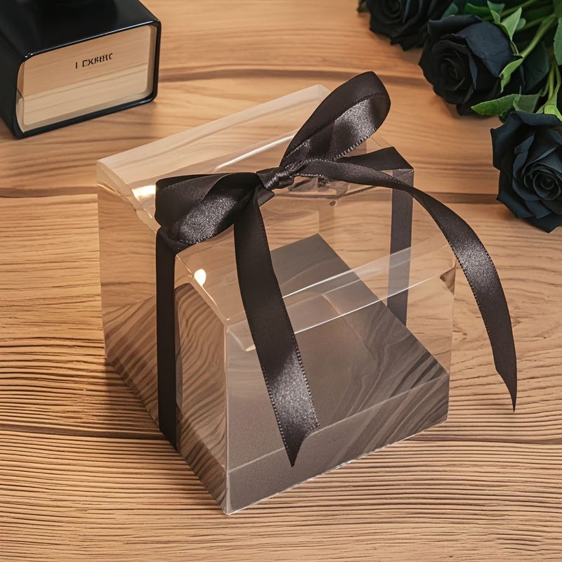 Golden Foldable Plastic Gift Boxes 15pcs for Wedding Birthday Party Packaging - Image 5