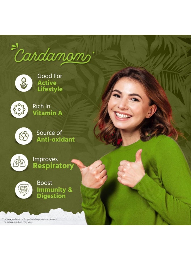 Cardamom Green Whole - 50 grams, Grade - 8mm, (Buy 1 Get 1 Free). - Image 5