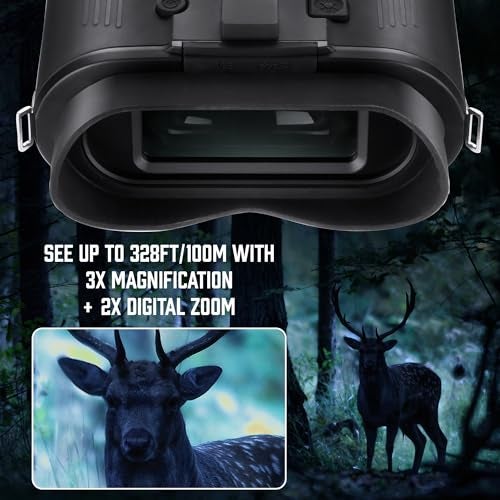Barska Night Vision Nvx300 Infrared Illuminator Digital Binoculars, Black, Model:BQ13374 - Image 2