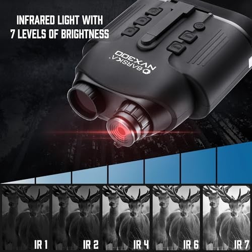 Barska Night Vision Nvx300 Infrared Illuminator Digital Binoculars, Black, Model:BQ13374 - Image 3