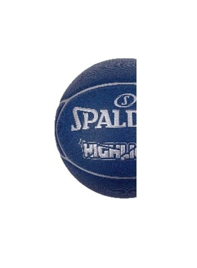 SPALDING SPLD Highlight Comp Basketball, Blue/Silver, Size 7 – High-Performance, Rubber - Image 2