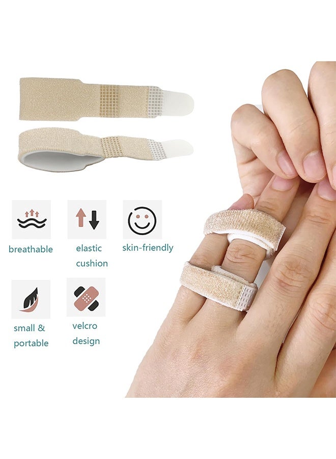 غنافوتو حزمة من 8 أربطة Finger Buddy، حلقات Buddy مع حشوة للأصابع المكسورة أو الملتوية أو المتورمة والمفاصل المخلوعة - Image 5