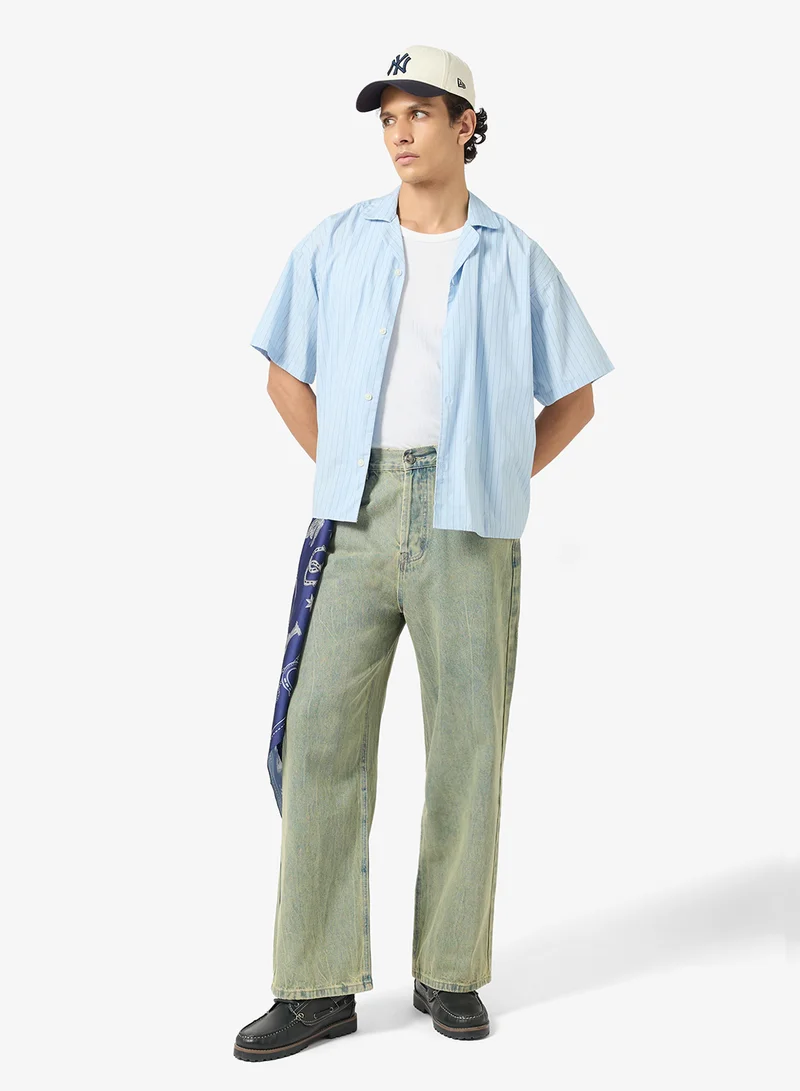 أنوذر كوتون لاب  جينز واسع للمقاس اليومي