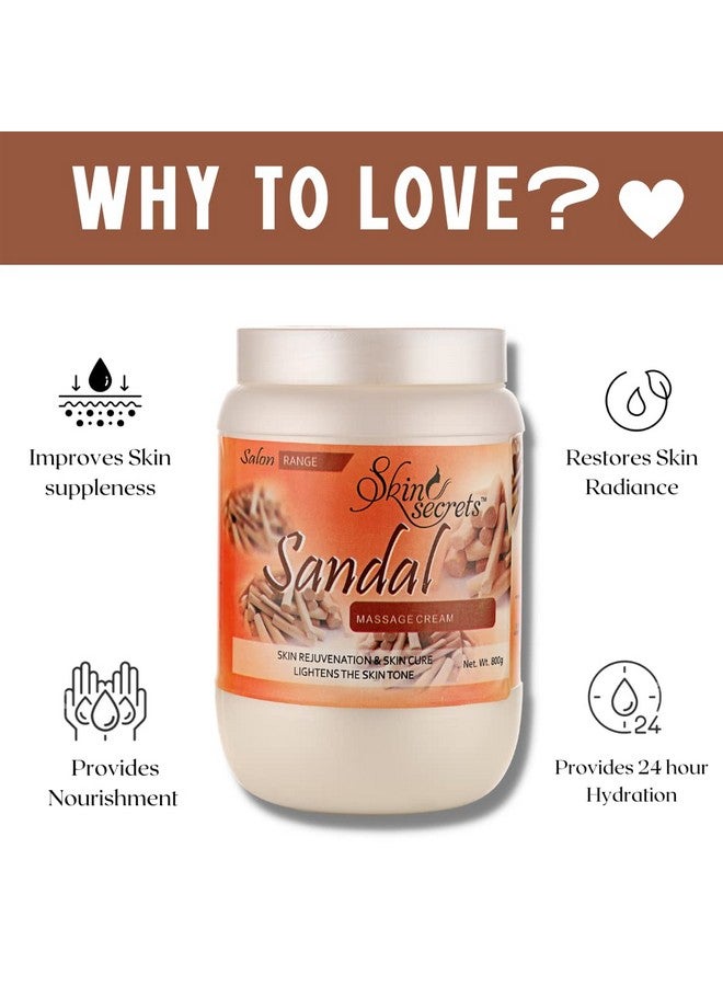Skin Secrets Sandal Massage Cream - 800Gm - Image 4