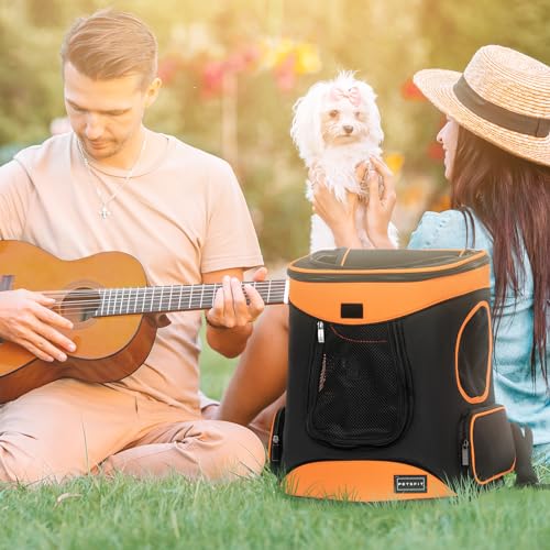 Petsfit Dog Backpack Carrier with Upgrade Waist Cushion Design to Better Fit The Waist Suitable for Small and Medium Dogs Cats and Rabbits up to 18 Pounds - Image 3