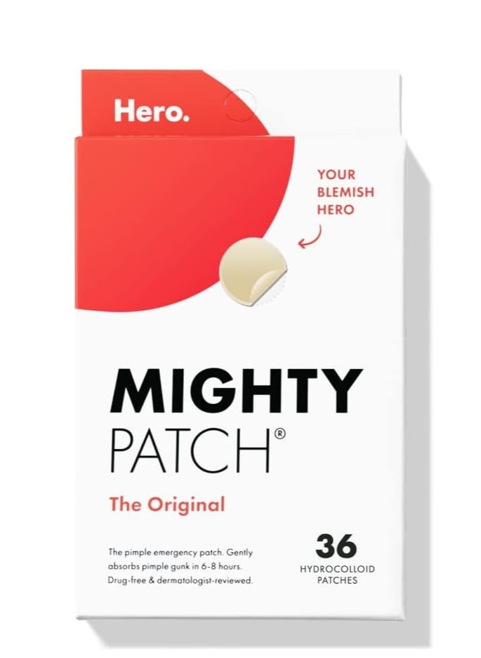 Mighty Patch Hydrocolloid Acne Pimple Patch Spot Treatment 36- Piece  - Image 1