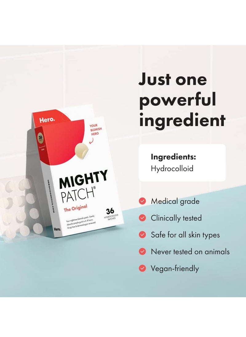 Mighty Patch Hydrocolloid Acne Pimple Patch Spot Treatment 36- Piece  - Image 4