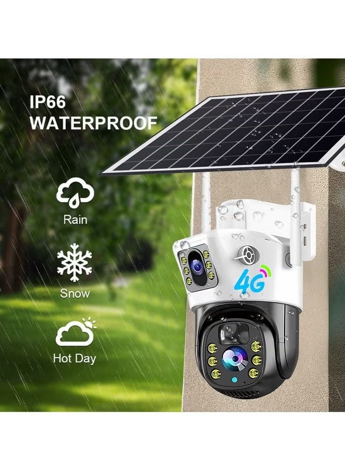 JAJEEK "VCS09-4G Solar Powered Outdoor Camera – 4G Connectivity, HD Video, Motion Detection, IP65 Waterproof, Key Holder, Compatible with V380Pro App – Perfect for Home Security & Monitoring"  - Image 3